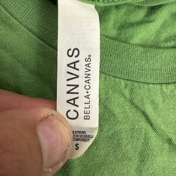 Lucky Green Bella Canvas Short Sleeve Graphic T Shirt Small Casual - Picture 3 of 4